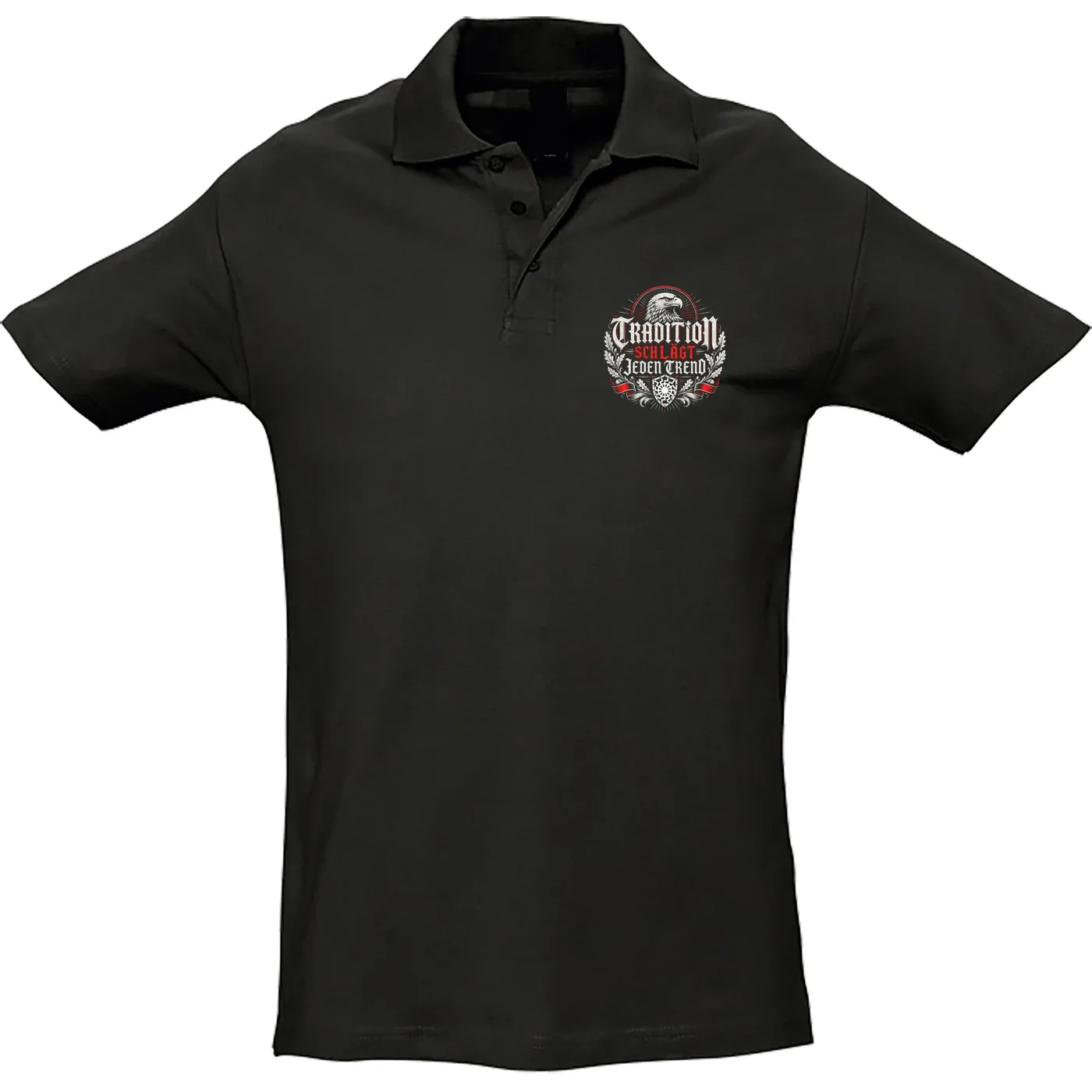 Herren Standard Poloshirt - Tradition schlägt jeden Trend, Adler