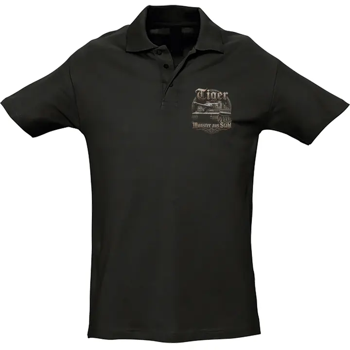 Herren Standard Poloshirt - Tiger, Monster aus Stahl