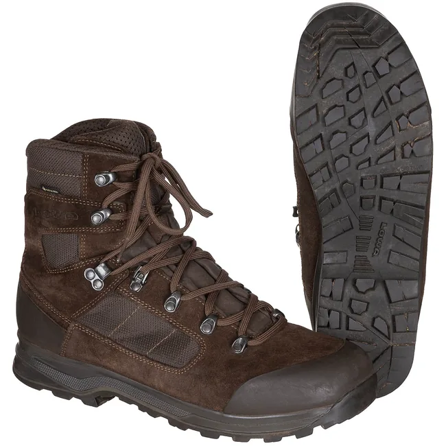 BW Kampfstiefel, "LOWA", braun, Goretex Membran, gebr.