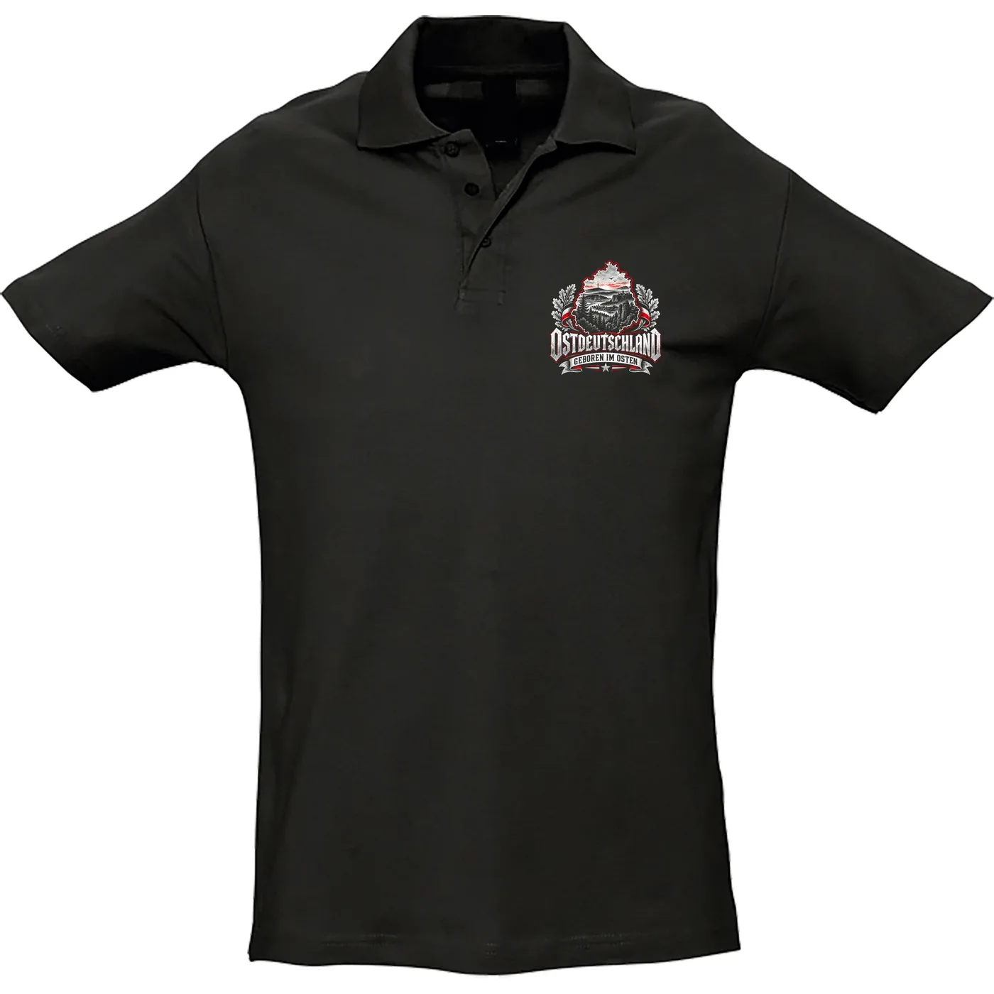 Herren Standard Poloshirt - Ostdeutschland, Geboren im Osten