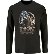 Herren Langarm Shirt - Thor, Thors Hammer - gewählte Variante