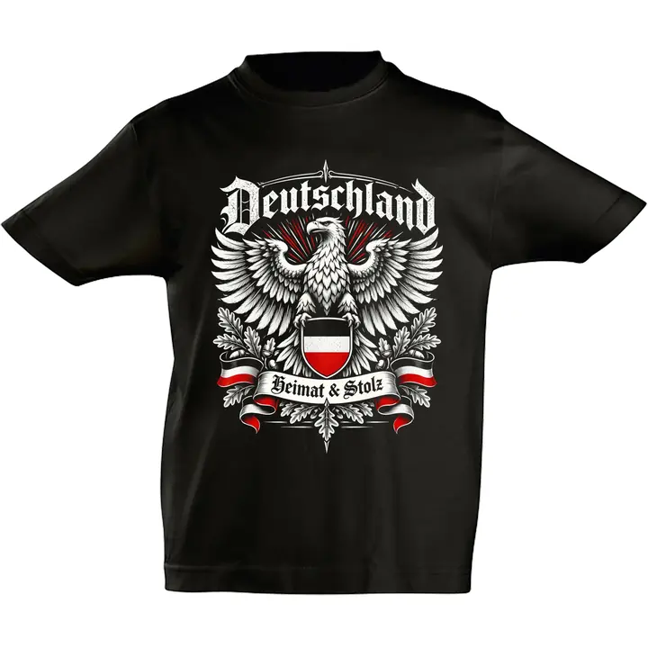 Kinder T-Shirt - Deutschland Adler, Heimat & Stolz