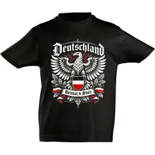 Kinder T-Shirt - Deutschland Adler, Heimat & Stolz Vorderseite