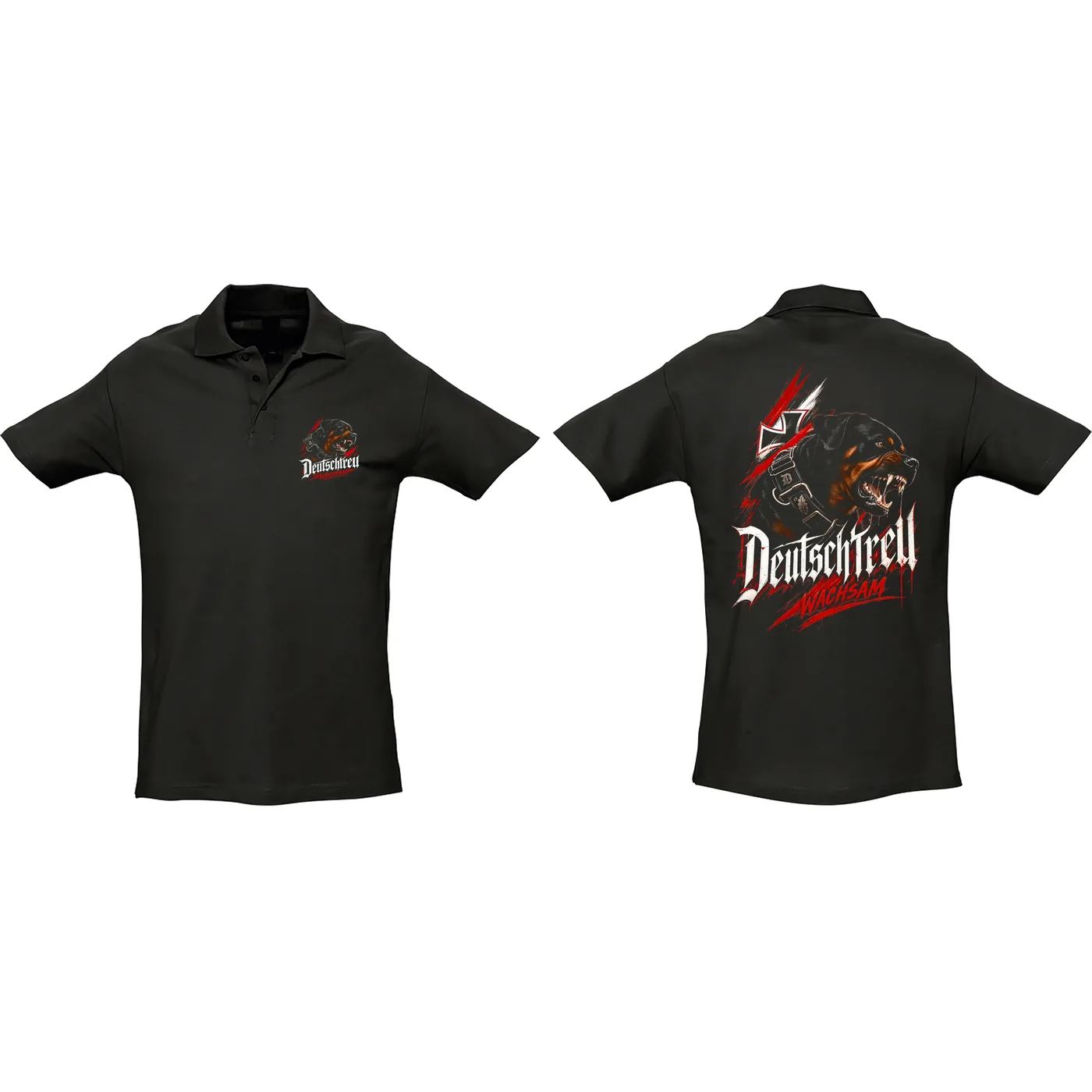 Herren Standard Poloshirt - Deutschtreu, Wachsam