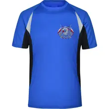 Herren Sportshirt - Für Familie Volk und Vaterland, Fahne - gewählte Variante