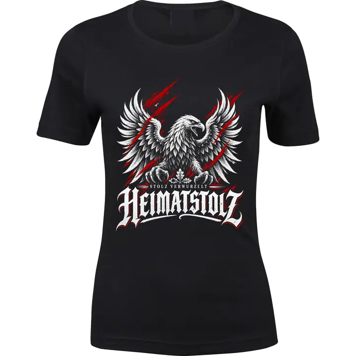 Damen Premium T-Shirt - Heimatstolz, Stolz verwurzelt