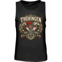 Herren Standard Tanktop - Thüringen Wappen, Ehre Stolz Treue - gewählte Variante