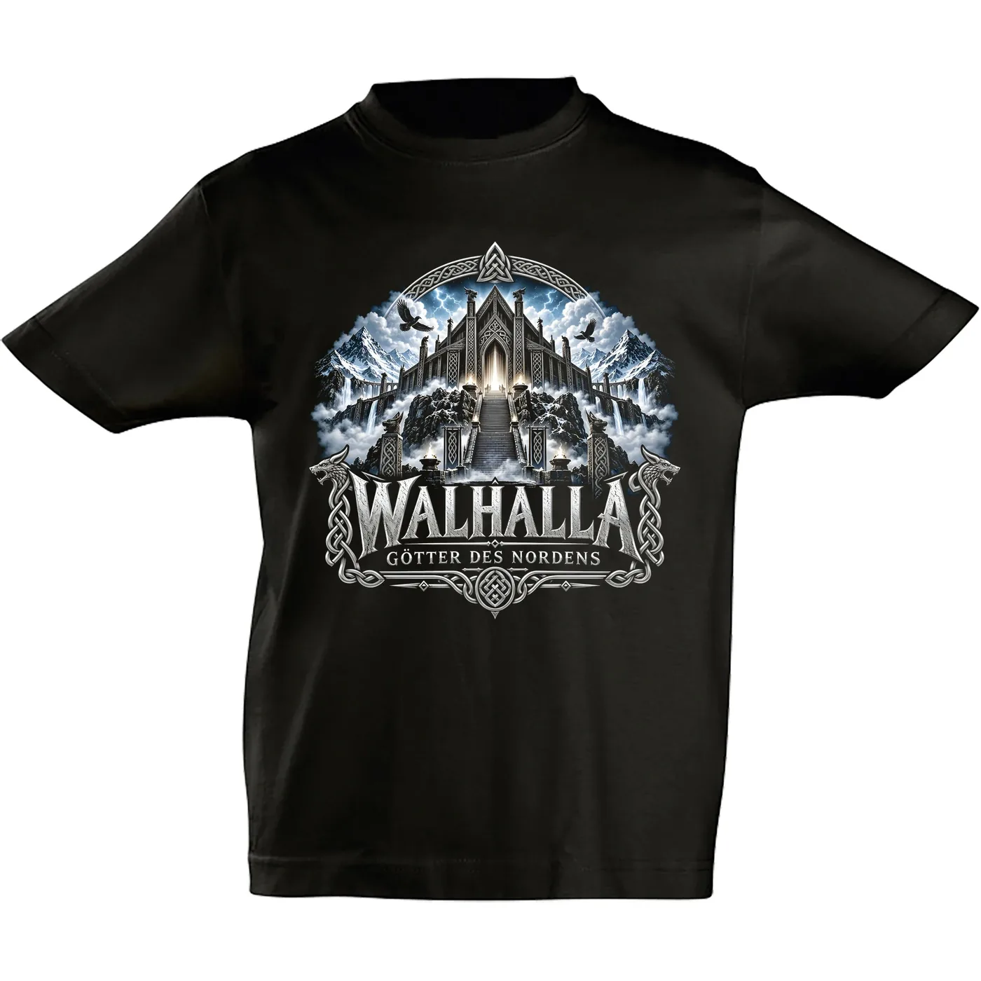Kinder T-Shirt - Walhalla, Götter des Nordens