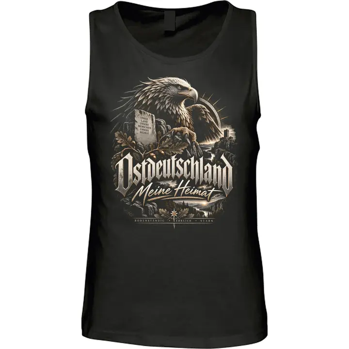 Herren Standard Tanktop - Ostdeutschland Adler, Meine Heimat