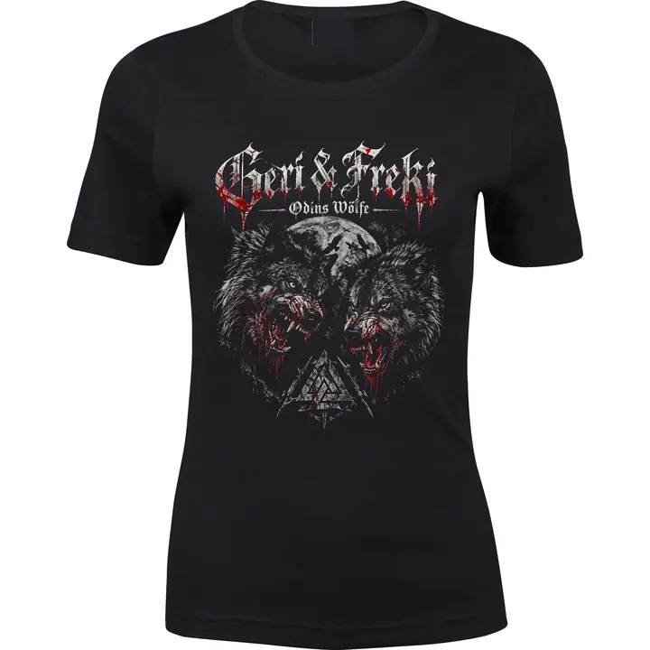 Damen Premium T-Shirt - Geri & Freki, Odins Wölfe