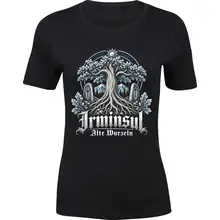 Damen Premium T-Shirt - Irminsul, Alte Wurzeln Vorderseite