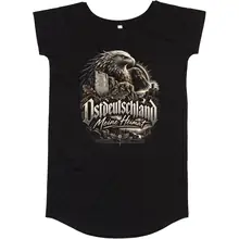 Damen T-Shirt Kleid - Ostdeutschland Adler, Meine Heimat - gewählte Variante