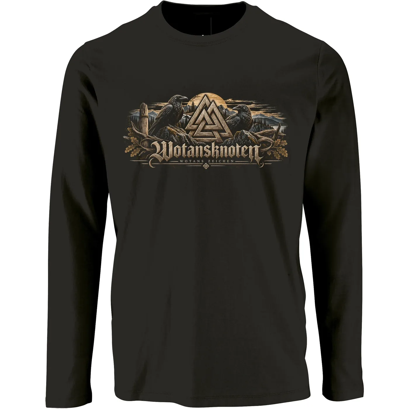 Herren Langarm Shirt - Wotansknoten, Wotans Zeichen