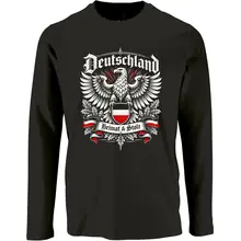 Herren Langarm Shirt - Deutschland Adler, Heimat & Stolz Vorderseite
