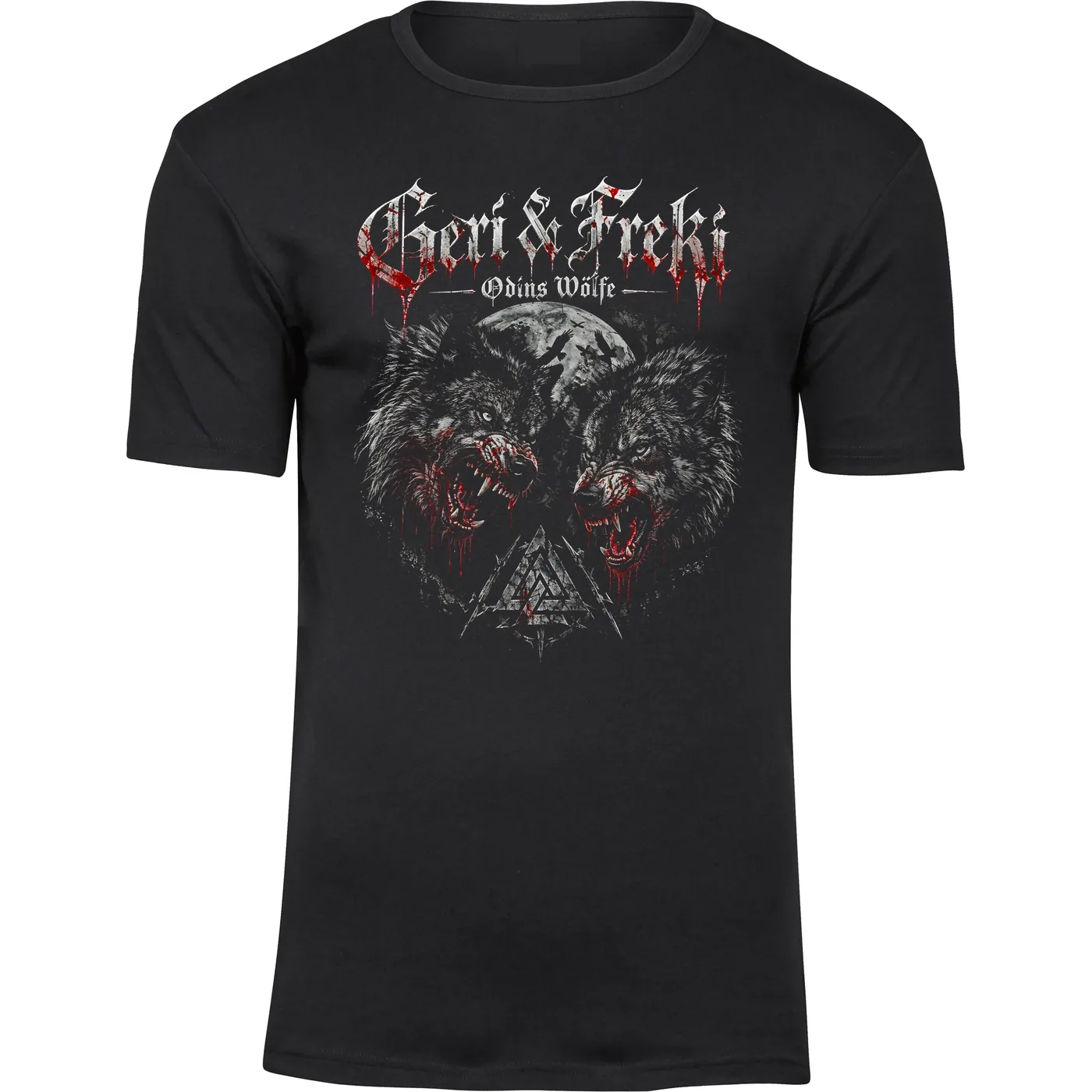 Herren Premium T-Shirt - Geri & Freki, Odins Wölfe