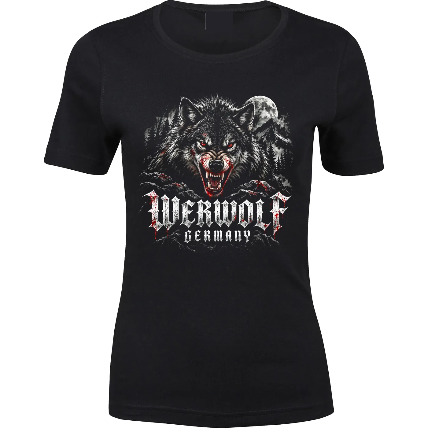 Damen Premium T-Shirt - Werwolf Germany, Die Lange Nacht