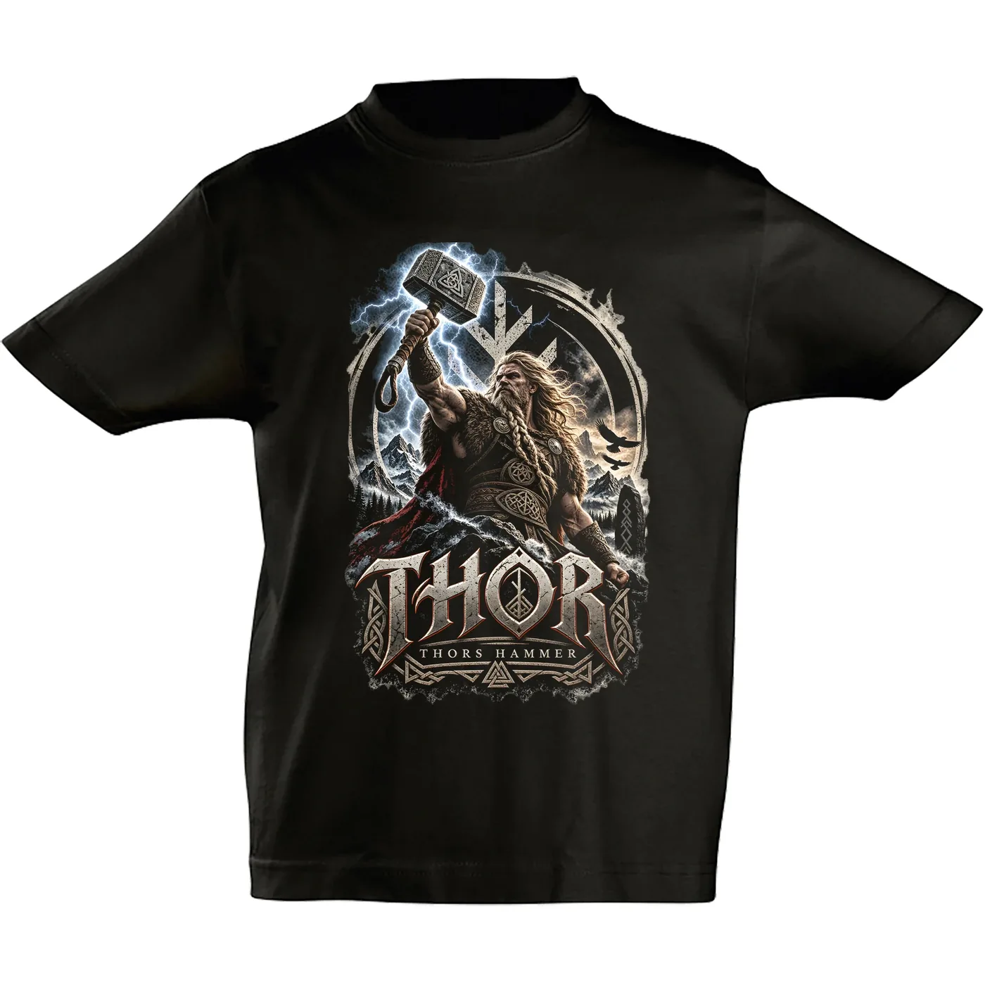 Kinder T-Shirt - Thor, Thors Hammer