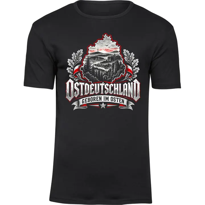 Herren Premium T-Shirt - Ostdeutschland, Geboren im Osten