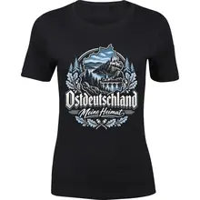 Damen Premium T-Shirt - Ostdeutschland, Meine Heimat Blau Vorderseite