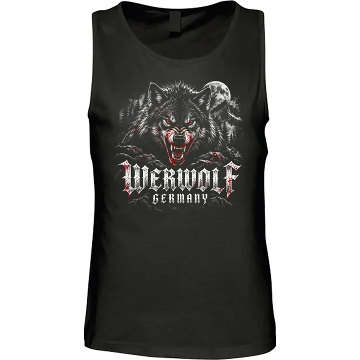 Herren Standard Tanktop - Werwolf Germany, Die Lange Nacht