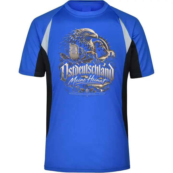 Herren Sportshirt - Ostdeutschland Adler, Meine Heimat