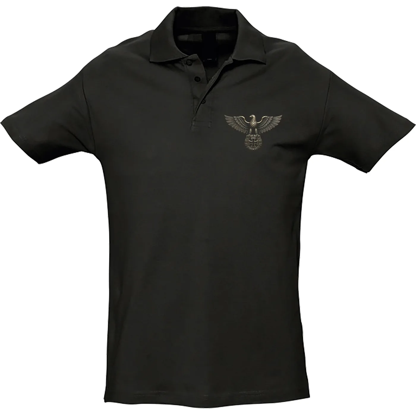 Herren Standard Poloshirt - Adler, Eisernes Kreuz