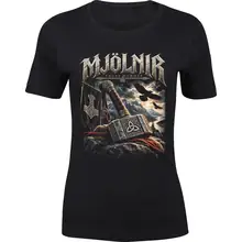 Damen Premium T-Shirt - Mjölnir, Thors Hammer Vorderseite