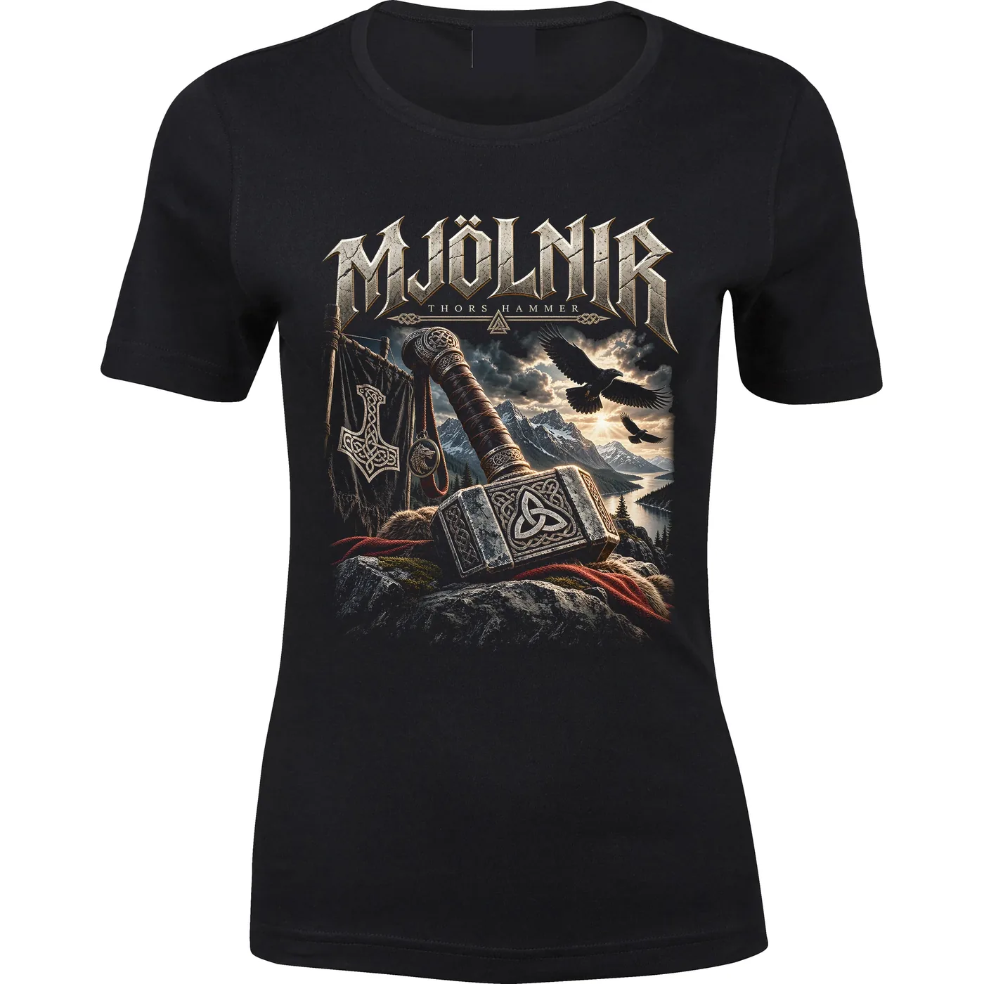Damen Premium T-Shirt - Mjölnir, Thors Hammer