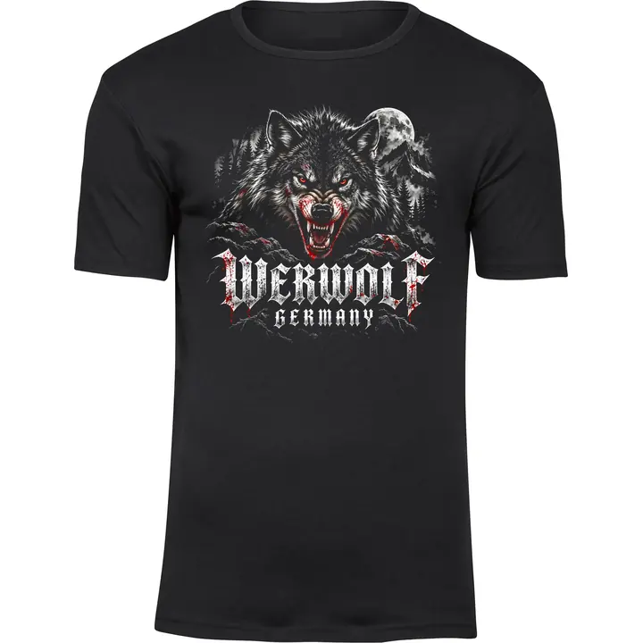 Herren Premium T-Shirt - Werwolf Germany, Die Lange Nacht