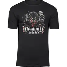 Herren Premium T-Shirt - Werwolf Germany, Die Lange Nacht Vorderseite