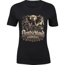 Damen Premium T-Shirt - Deutschland Adler, Treue & Tradition - gewählte Variante