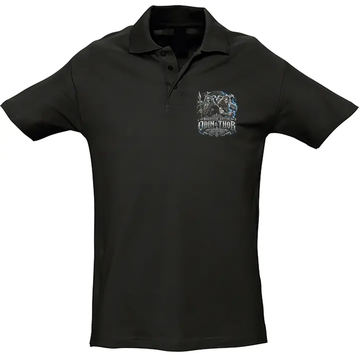 Herren Standard Poloshirt - Nordische Götter, Odin & Thor