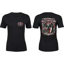 Damen Premium T-Shirt - Für Familie Volk und Vaterland, Fahne Vorder- und Rückseite
