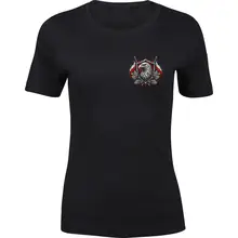 Damen Premium T-Shirt - Für Familie Volk und Vaterland, Fahne Vorderseite