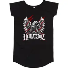 Damen T-Shirt Kleid - Heimatstolz, Stolz verwurzelt - gewählte Variante