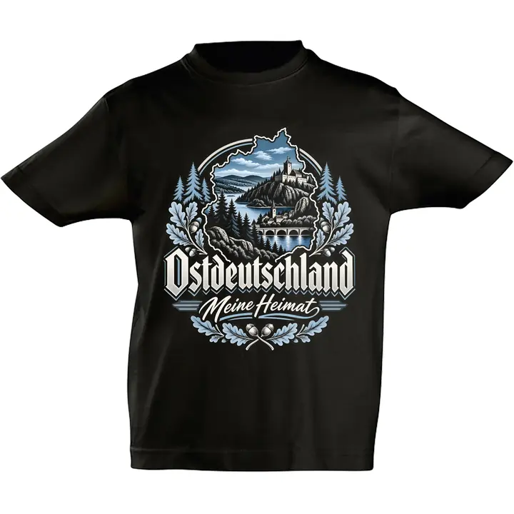 Kinder T-Shirt - Ostdeutschland, Meine Heimat Blau