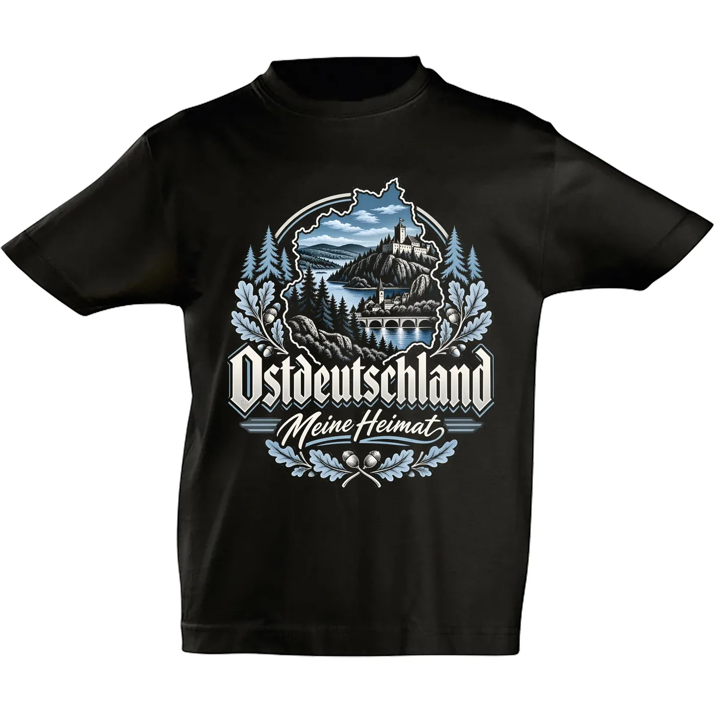 Kinder T-Shirt - Ostdeutschland, Meine Heimat Blau