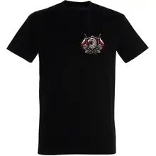 Herren T-Shirt - Für Familie Volk und Vaterland, Fahne Vorderseite
