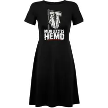 Damen kurzarm Kleid - Mein letztes Hemd Vorderseite