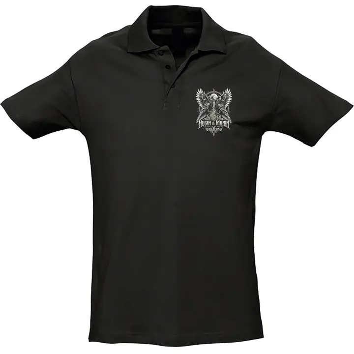Herren Standard Poloshirt - Odins Raben, Hugin & Munin