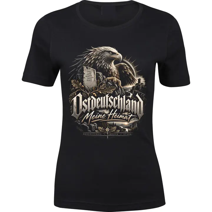 Damen Premium T-Shirt - Ostdeutschland Adler, Meine Heimat