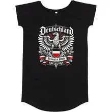 Damen T-Shirt Kleid - Deutschland Adler, Heimat & Stolz Vorderseite