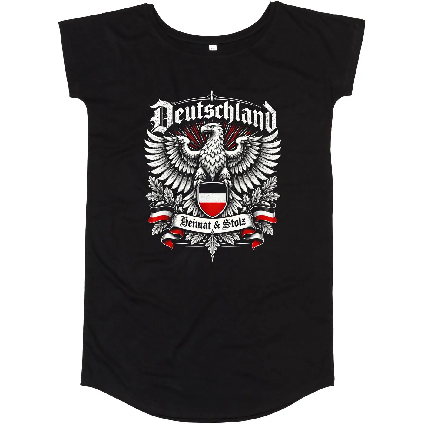 Damen T-Shirt Kleid - Deutschland Adler, Heimat & Stolz