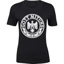 Damen Premium T-Shirt - Gott mit uns, Adler Vorderseite