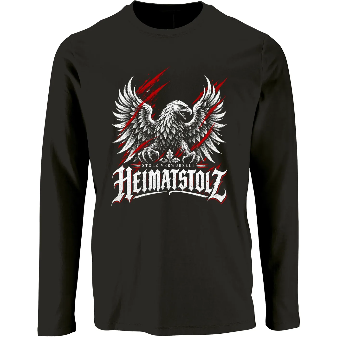 Herren Langarm Shirt - Heimatstolz, Stolz verwurzelt
