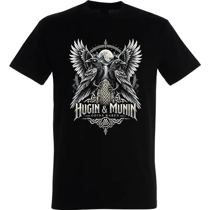 Herren T-Shirt - Odins Raben, Hugin & Munin