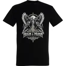 Herren T-Shirt - Odins Raben, Hugin & Munin Vorderseite