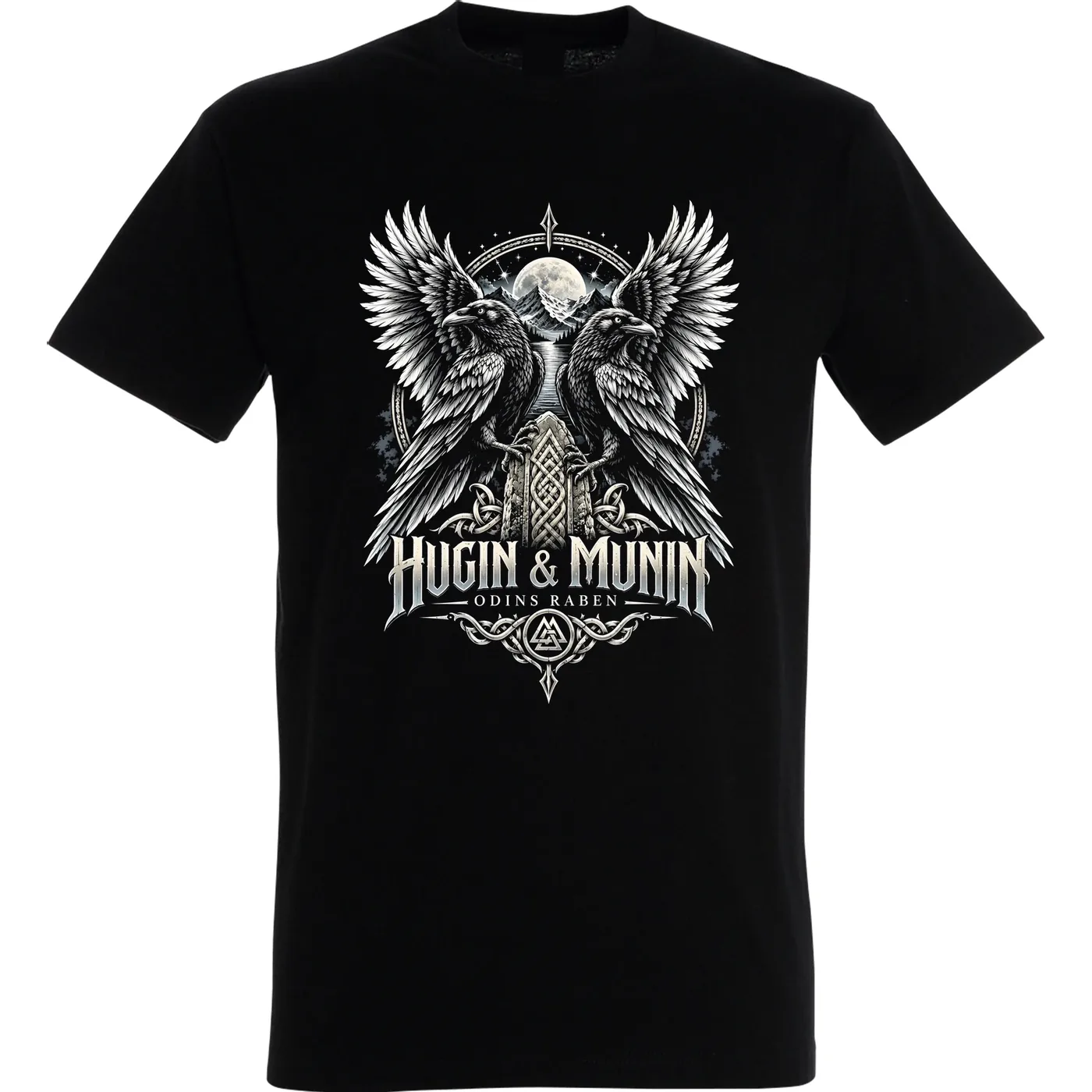Herren T-Shirt - Odins Raben, Hugin & Munin