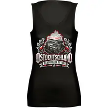 Damen Standard Top - Ostdeutschland, Geboren im Osten Vorderseite