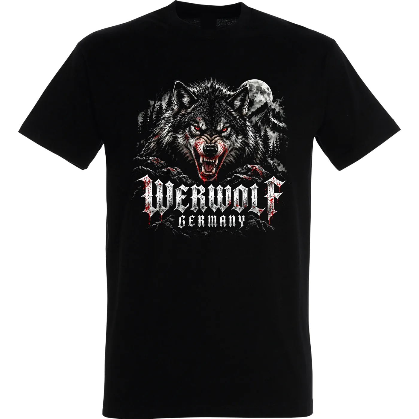 Herren T-Shirt - Werwolf Germany, Die Lange Nacht